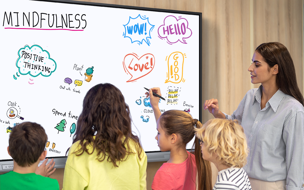 Teachers and students use the NewBoard E Series to create unforgettable experiences together.