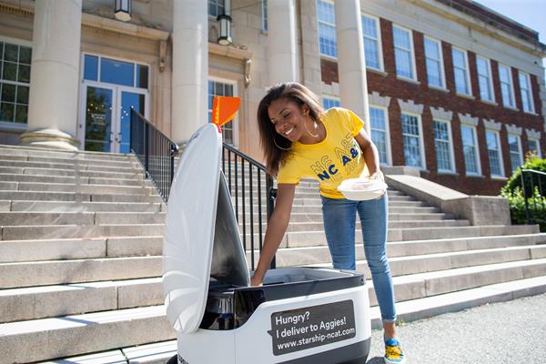 N.C. A&T, Sodexo and Starship Technologies Launch State’s First Autonomous Campus Food Delivery Service 