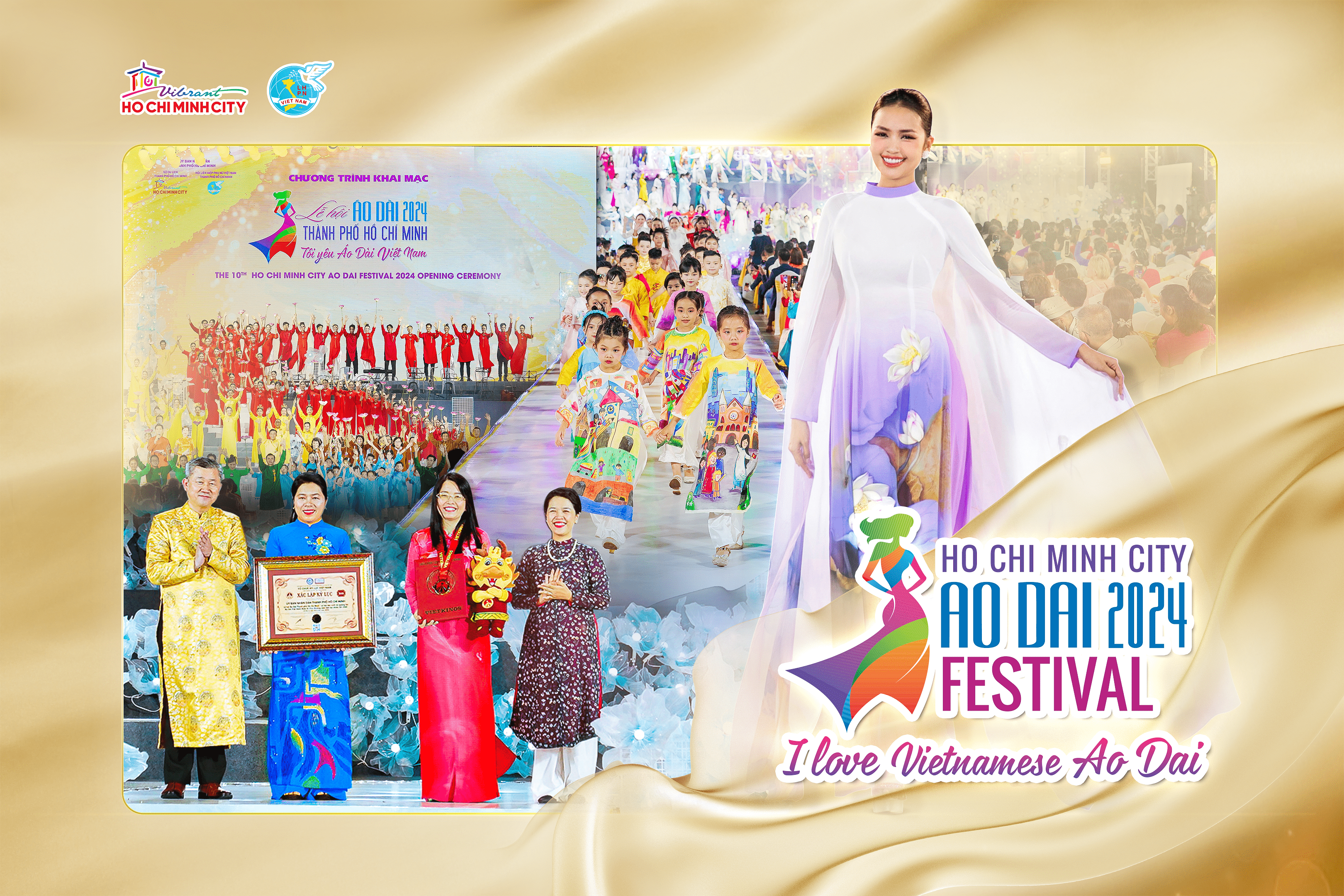 Opening ceremony of the 10th Ho Chi Minh City Ao Dai Festival 2024