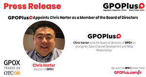 Chris Harter joins GPOX to strengthen Sales Channel Development and Retail Relationships