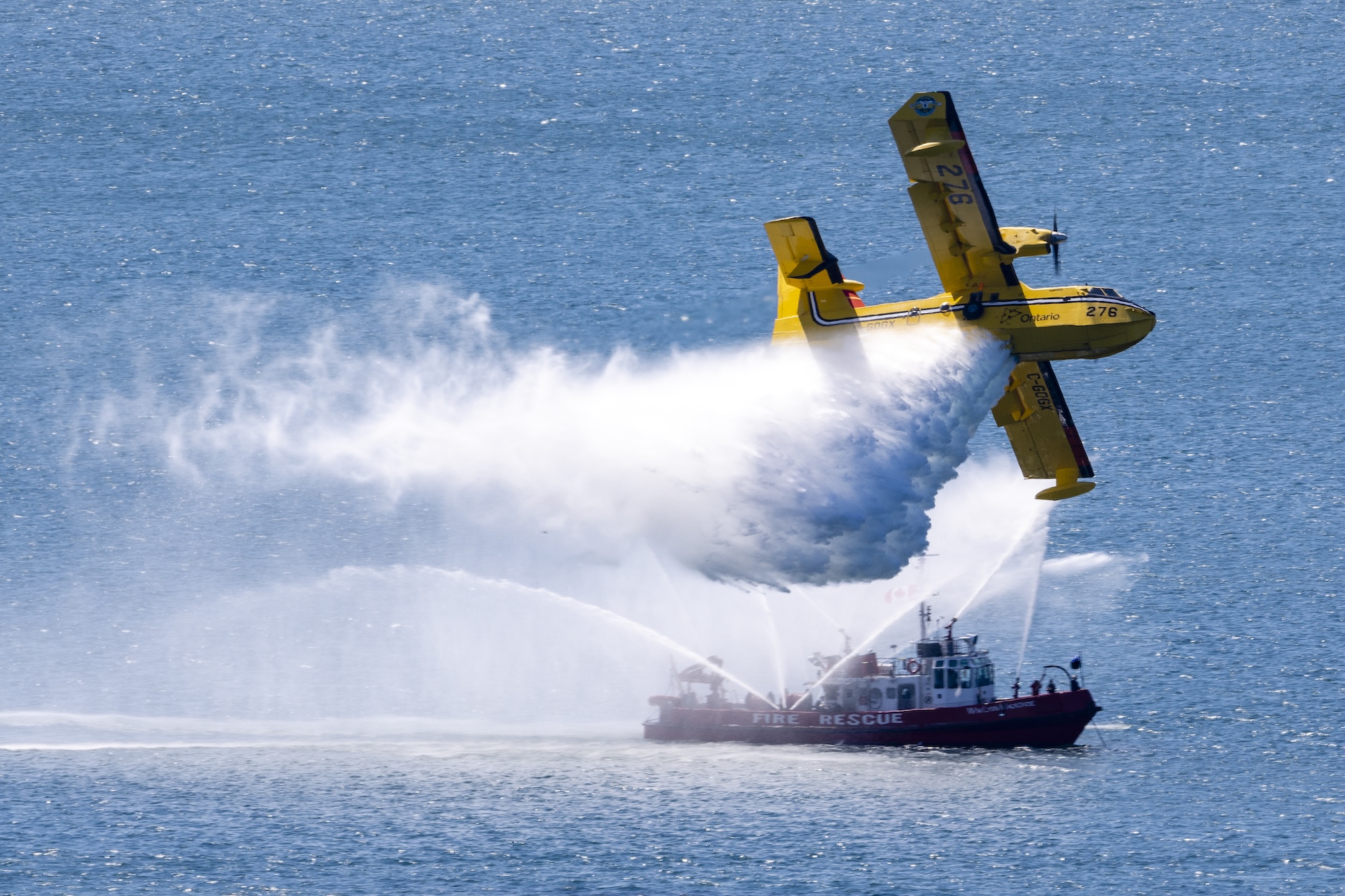 Ministry of Natural Resources CL-415 Water Bomber - Photo taken by PCardinal in 2024.