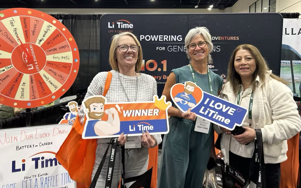 LiTime booth attendee photo