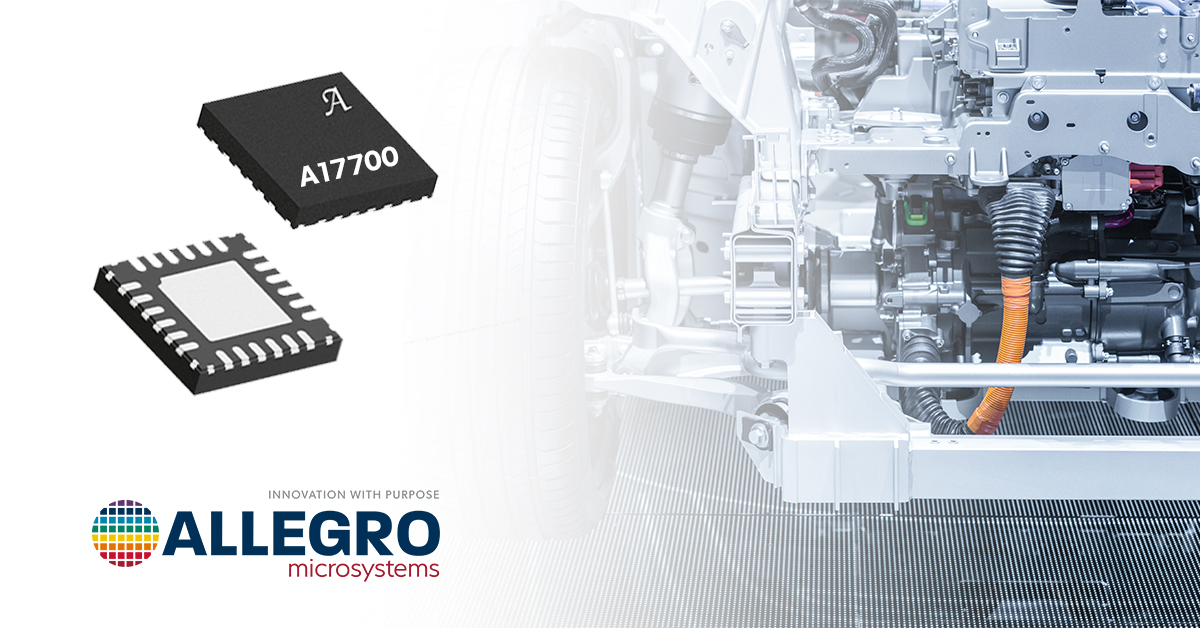 Allegro's A17700 delivers fast, reliable, and flexible output with top-of-the-line signal conditioning algorithms for automotive and industrial pressure sensing applications.