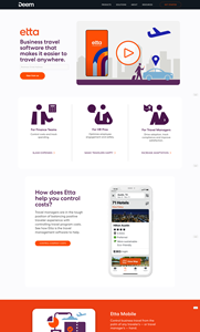 A refreshed website home page from Deem offers video, benefits of its travel management software for travel managers, finance teams and HR professionals, and stories to gather information on how the Etta business travel software helps control company costs, the Etta mobile app, EcoCheck technology for sustainability, the award-winning Travel SafetyCheck feature for more proactive duty of care, and more.