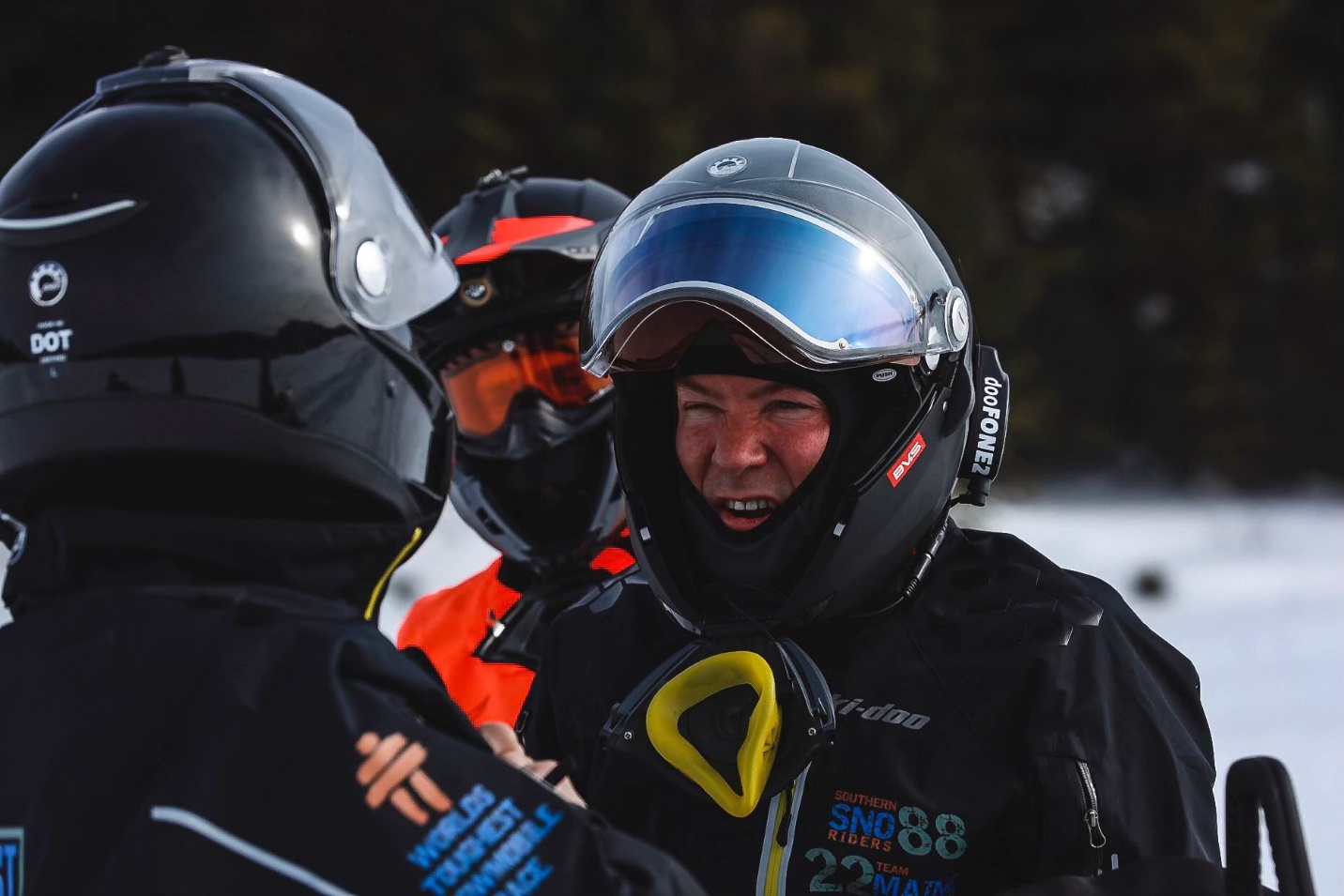 Scott Biddle at Cain's Quest Snowmobile Endurance Race