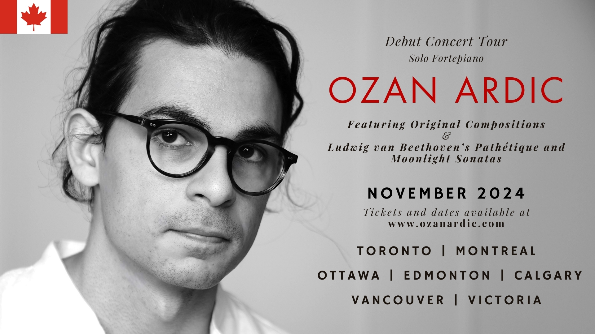 Ozan Ardic : Tournée de concerts à travers le Canada