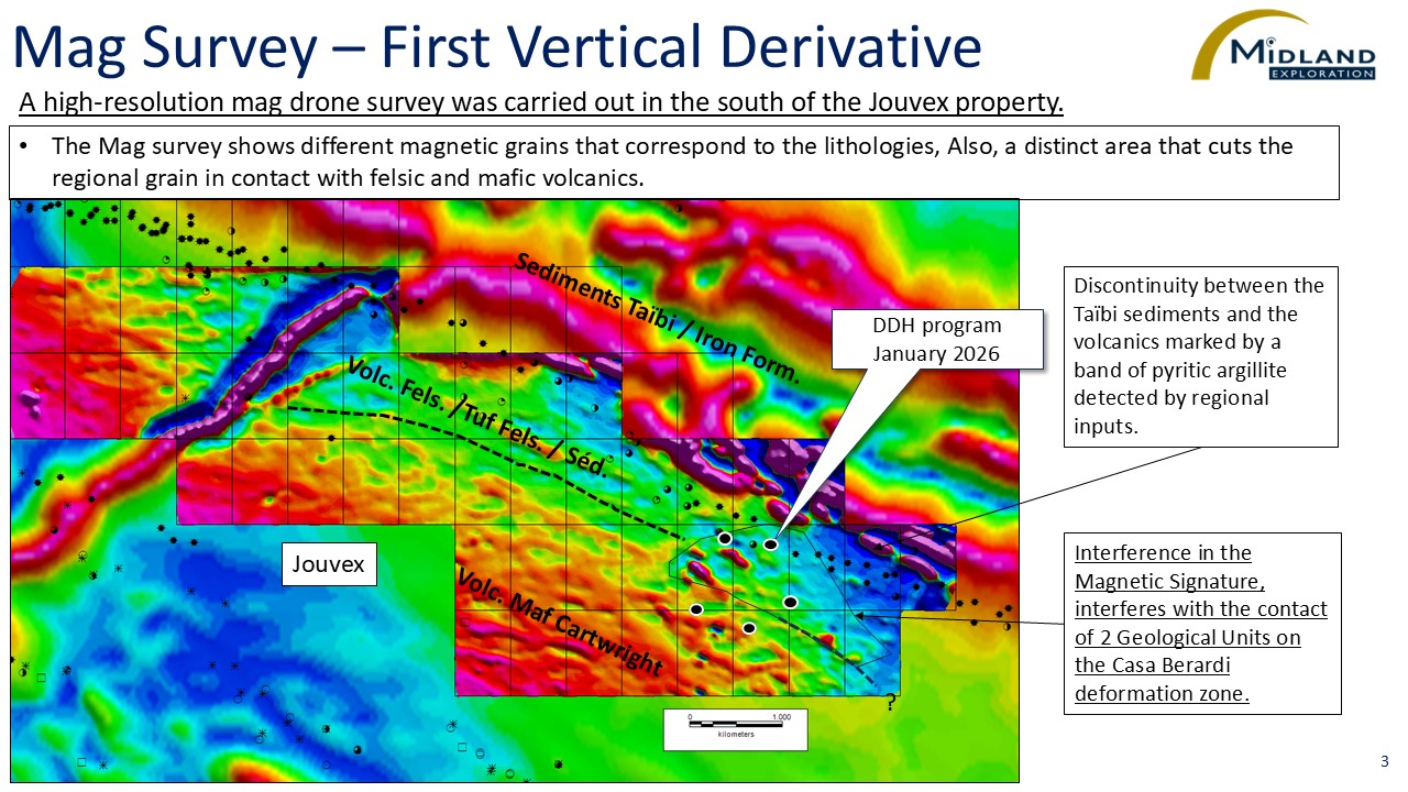 Figure 3 Mag Survey- First Vertical Derivative