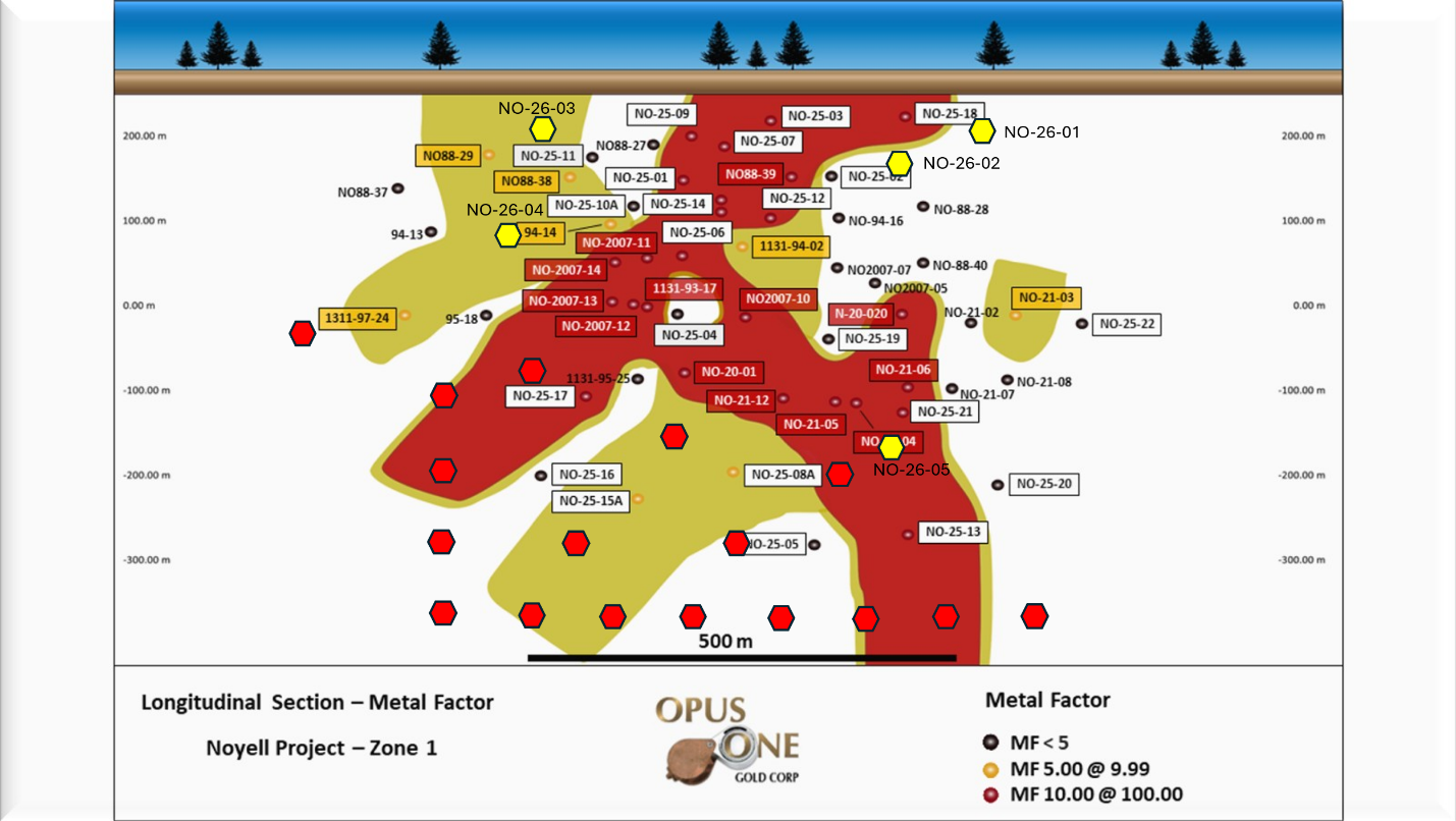 ZONE 1 DISCOVERY - LONGITUDINAL SECTION