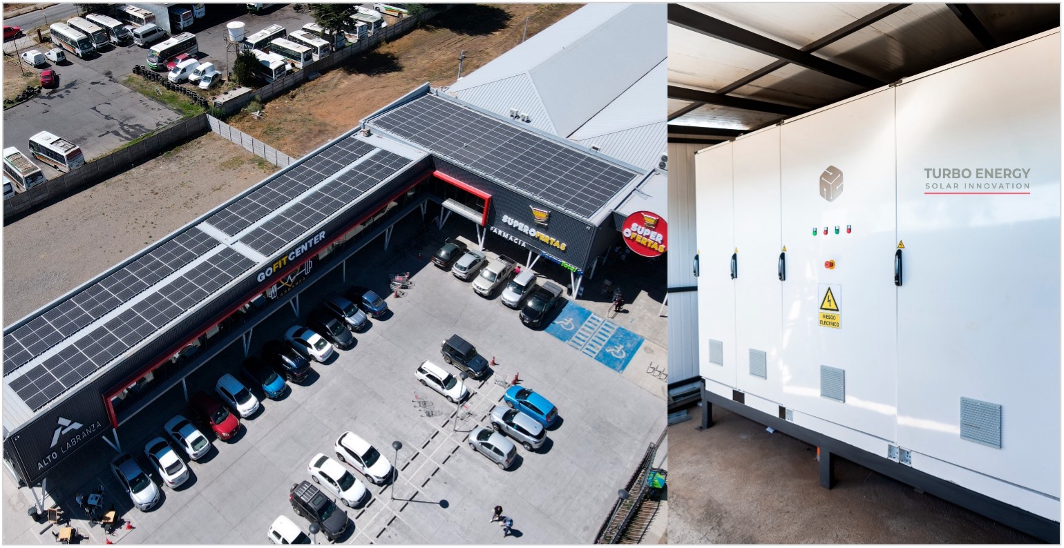 Turbo Energy Solutions, in collaboration with the Molina Brothers’ Smart Dock group, complete installation of Latin America’s first fully integrated solar generation, storage and AI-optimized energy management system at Alto Labranzo Shopping Center in Chile