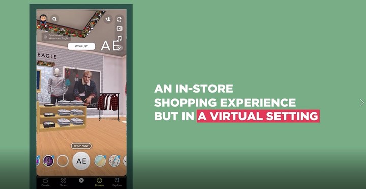 In a BrandSmart Awards first, the GRAND CHAMPION Award was bestowed upon two campaigns, each exceptional in its own way: American Eagle's "Virtual Holiday Stores" Campaign on Snapchat.