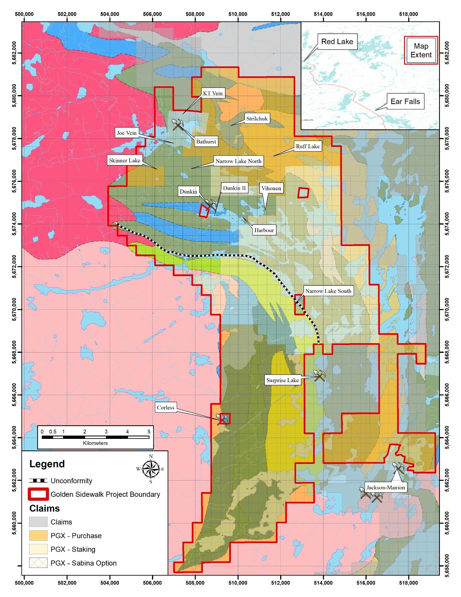 Prosper Gold Corp. Acquires Additional 7,400 Hectares at Golden Sidewalk – Red Lake Ontario