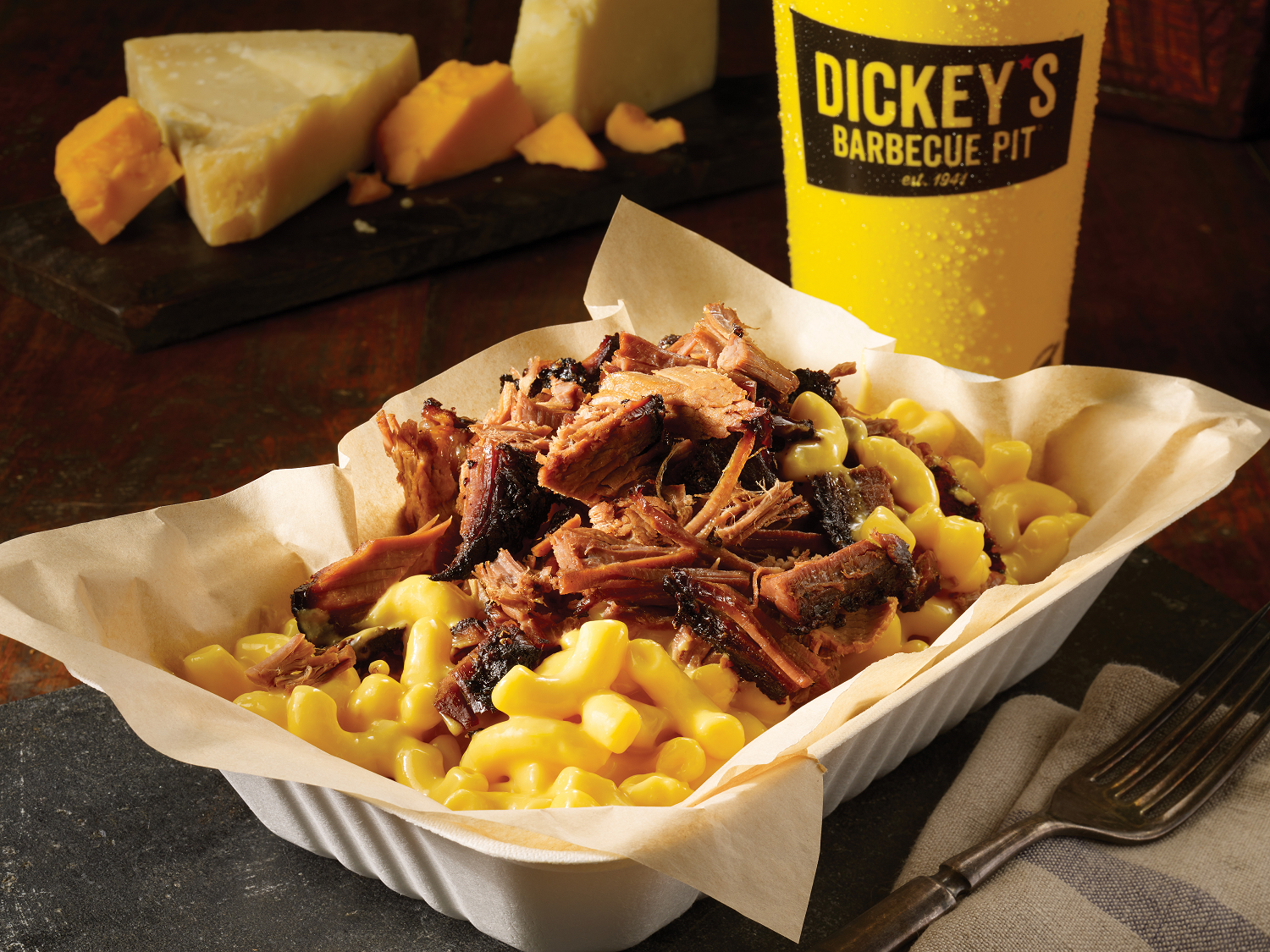 Dickey's Brisket Mac Stack