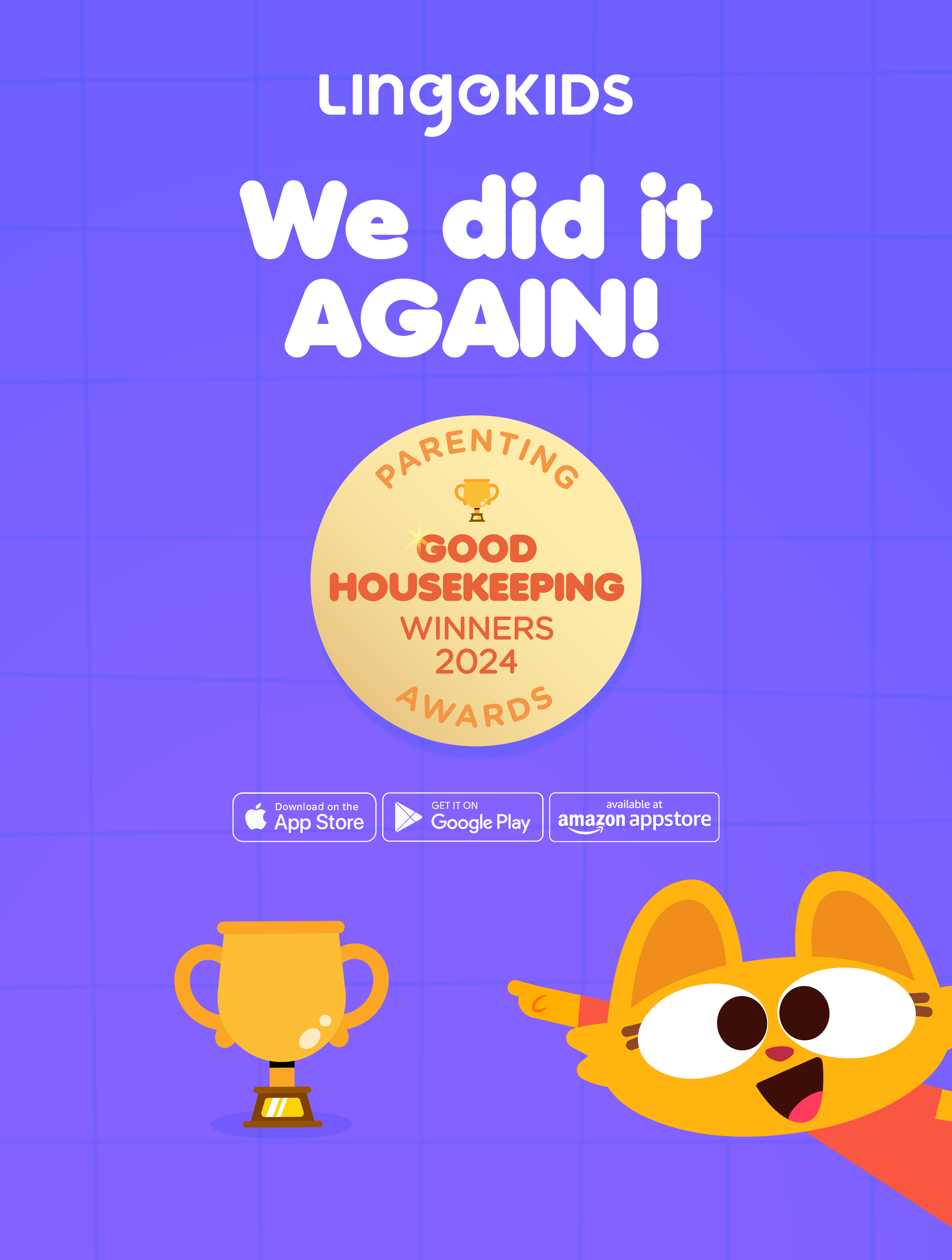 Lingokids won the Best Parenting Product Award for the second year in a row from the prestigious nationwide Good Housekeeping magazine in the U.S.