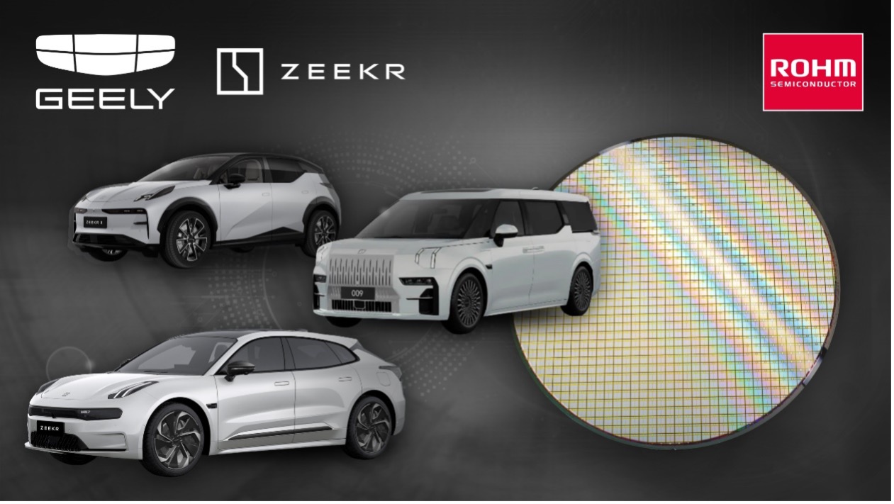 Geely's ZEEKR using ROHM’s SiC MOSFETs in the traction inverters of the ZEEKR X, 009, and 001