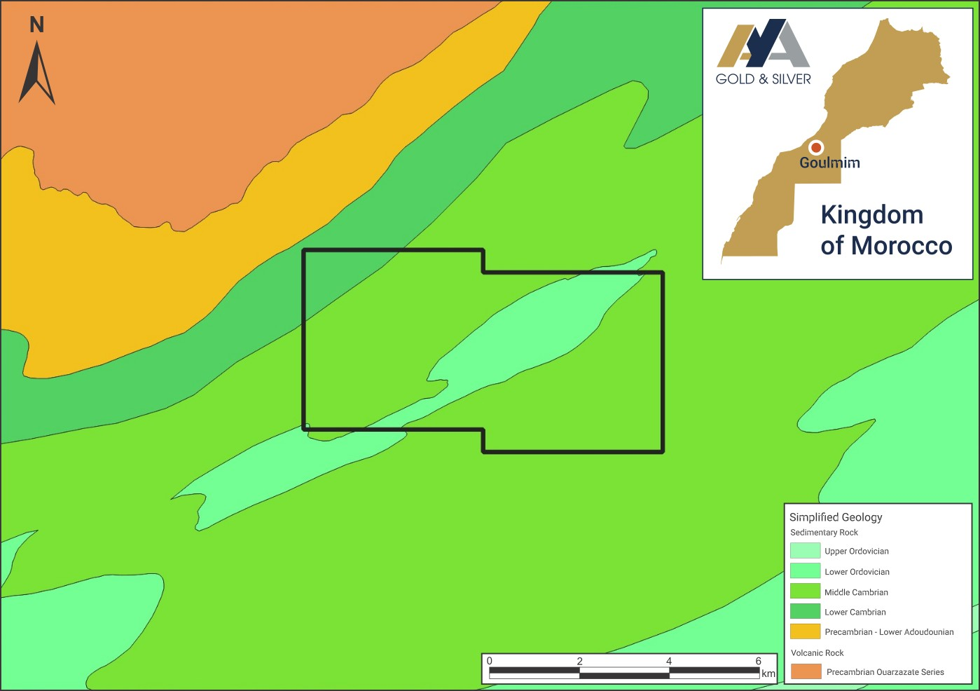 Figure 6: Goulmim project with Regional Geology