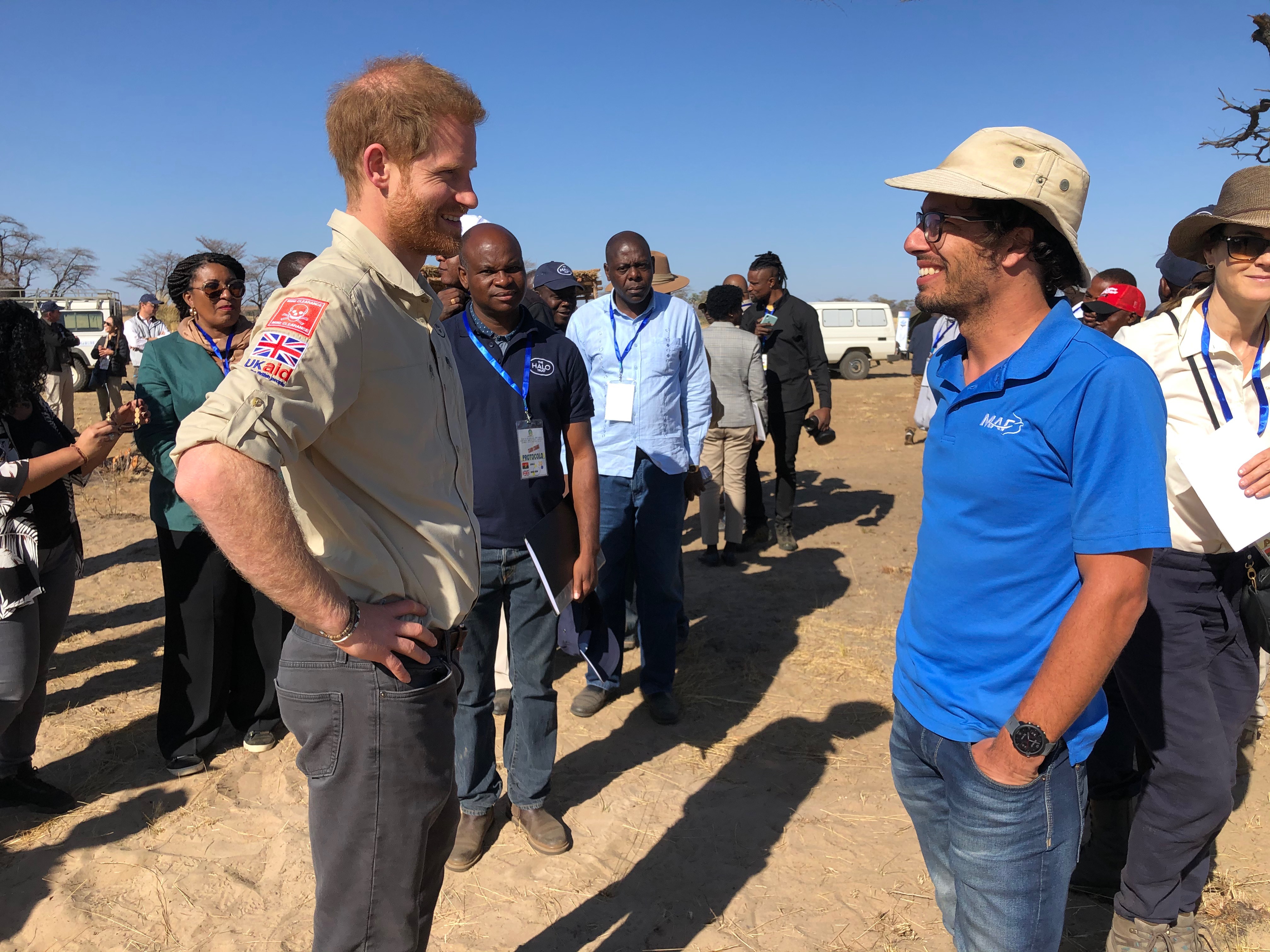 Prince Harry and MAF Pilot Marijn