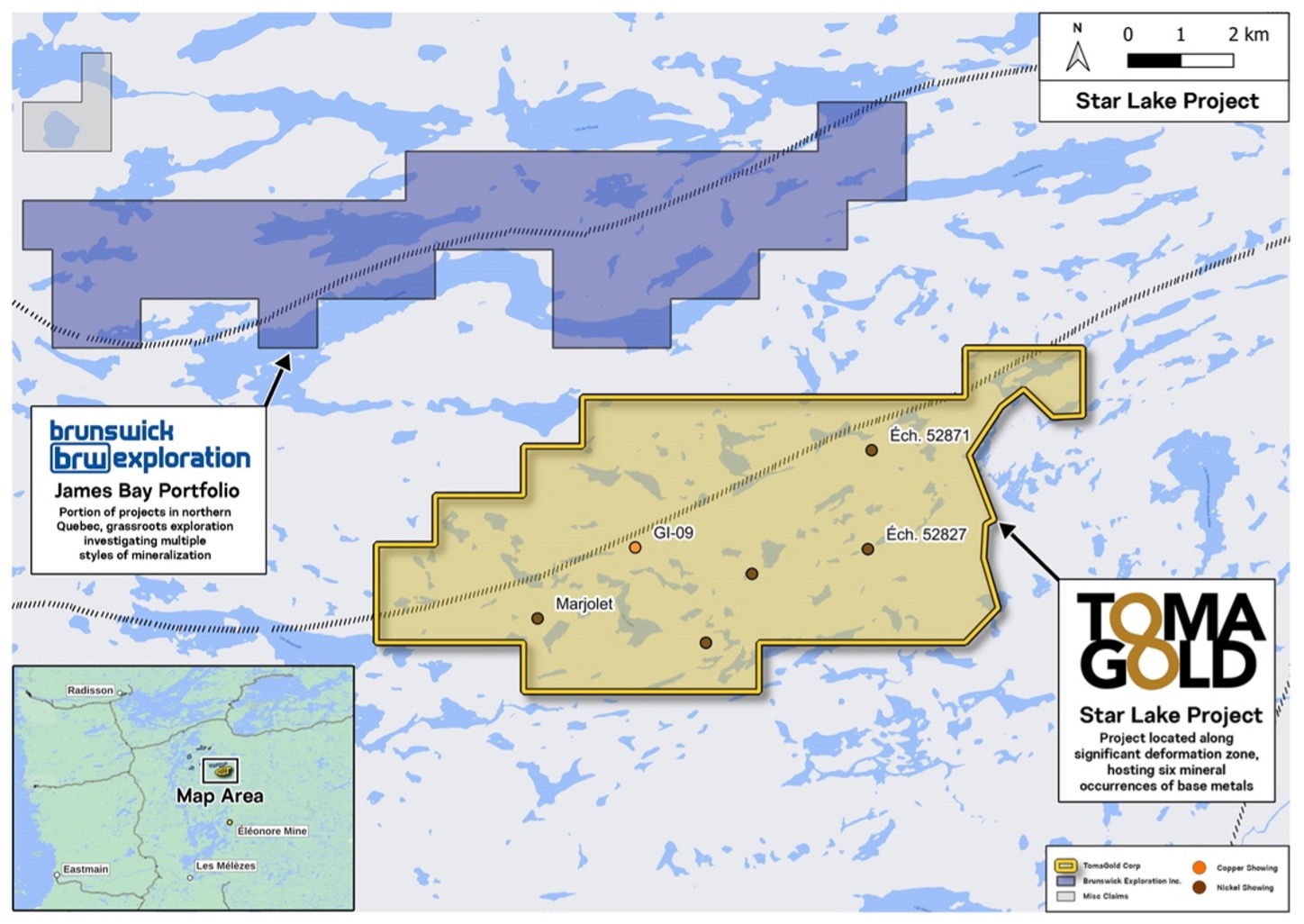 Acquisition de la propriété Star Lake