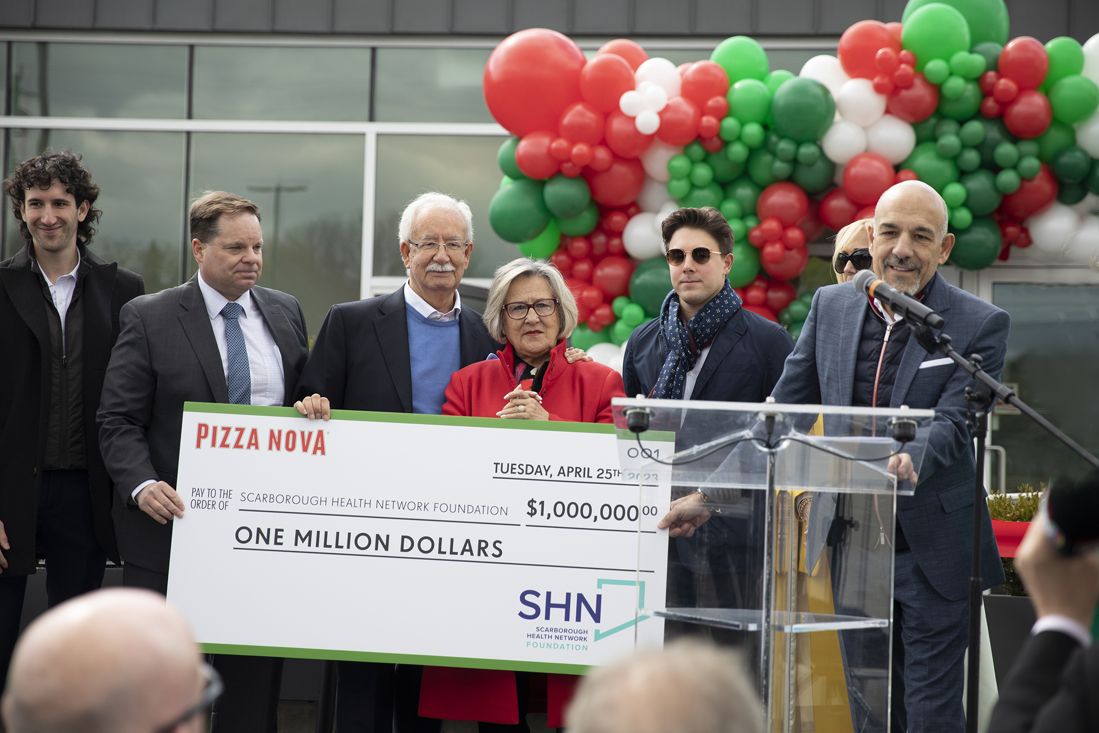 Pizza Nova announces a $1 million dollar donation to Scarborough Health Network (SHN) Foundation
