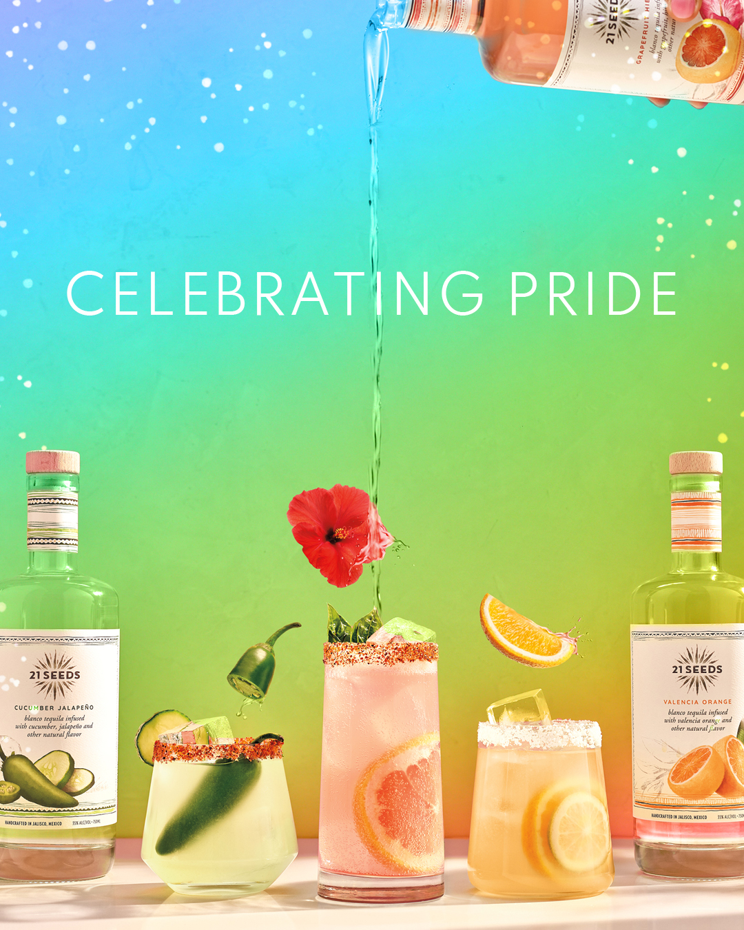 Patina Restaurant Group is celebrating Pride Month with cocktails by 21 Seed Tequila and by supporting local LGBTQIA+ charities