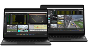 Real-time integration of multi-camera video, race radio, positioning and telemetry data, all time synchronized in a single solution.