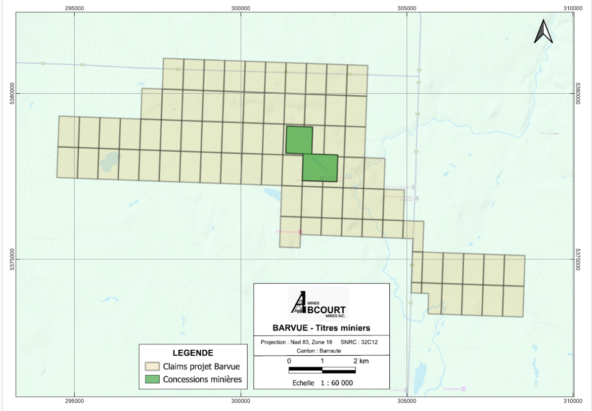 Location of BMAs and Mining Concessions, Barvue 