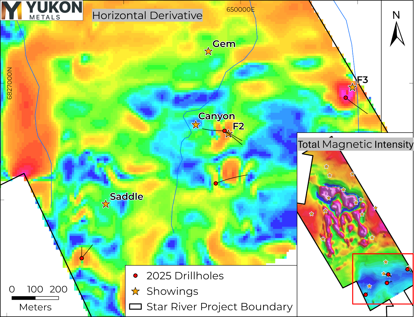 Total Magnetic Intensity and Horizontal Derivative products from the 2025 Drone Magnetics Survey.