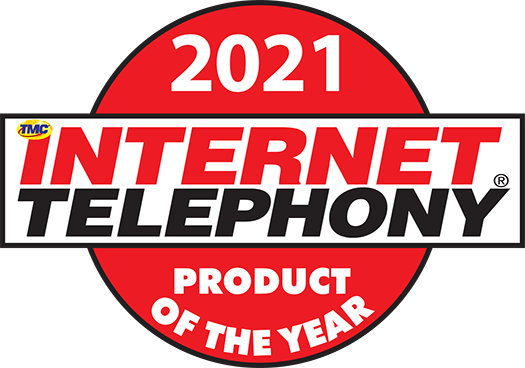 2021 Internet Telephony Product of the Year Award Logo