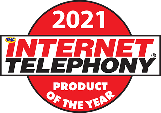 2021 Internet Telephony Product of the Year Award Logo