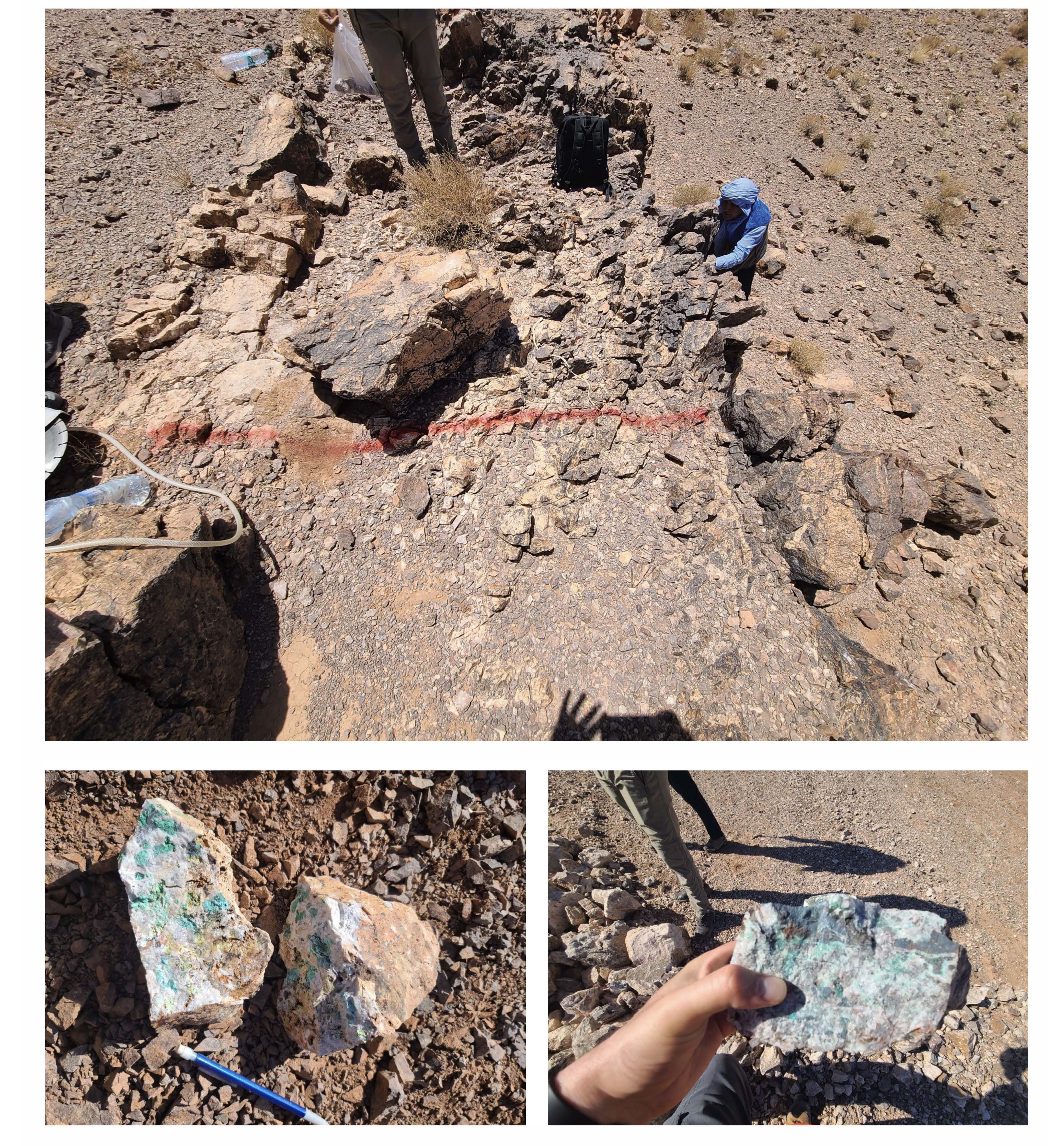 Figure 2: Main mineralized structure oriented N-S (BMR Property)