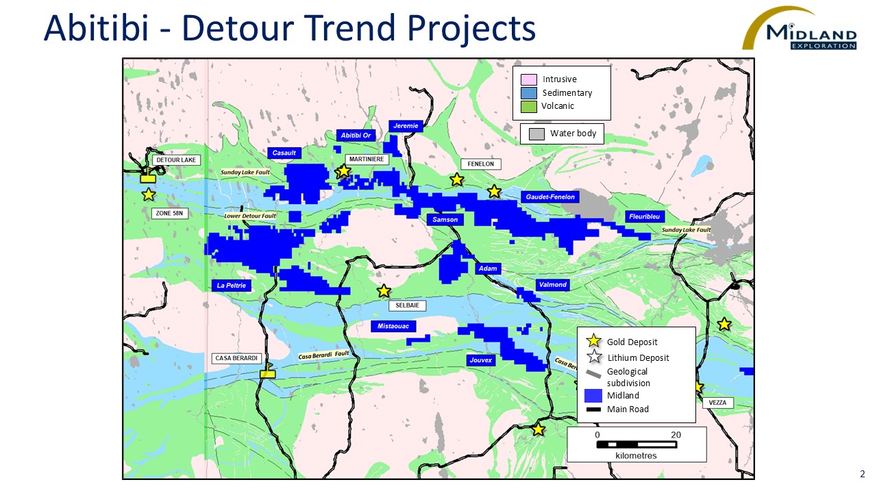 Abitibi-Detour Trend Projects