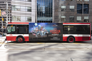 TTC Bus in Downtown Toronto