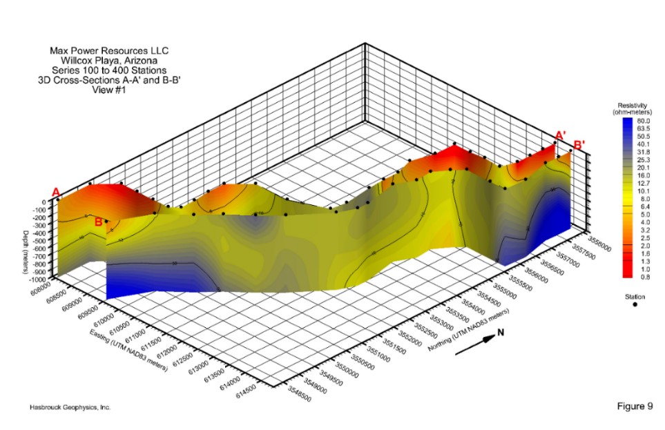 MAX Power Mining Corp_Willcox Playa Resistivity Anomalies