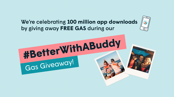 #BetterWithABuddy Gas Giveaway
