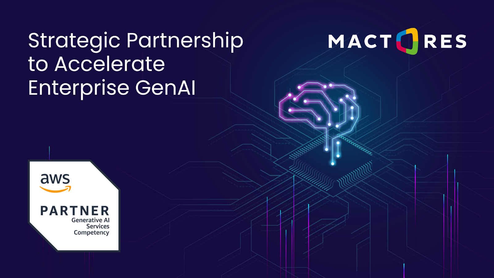 Mactores Signs Strategic AWS Partnership to Accelerate Enterprise GenAI Adoption by 80%