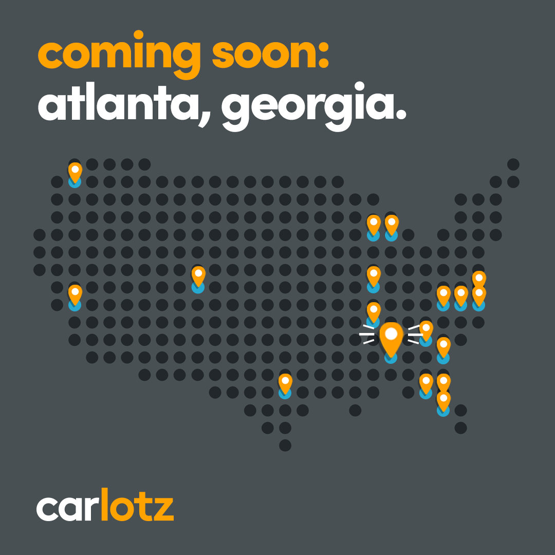 CarLotz announced today it will open its first hub in Georgia.