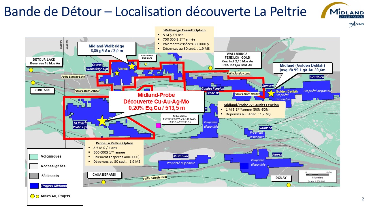 Figure 2 Bande de Détour-Localisation découverte La Peltrie