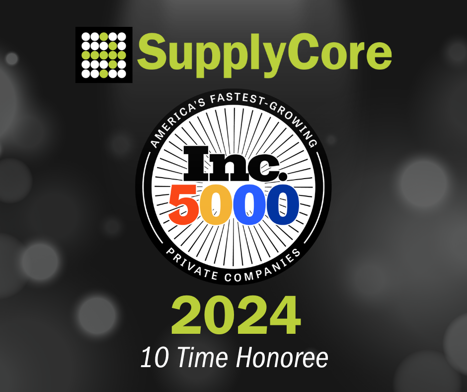 SupplyCore Makes the Inc. 5000 List of Fastest-Growing Companies in America for the 10th Time