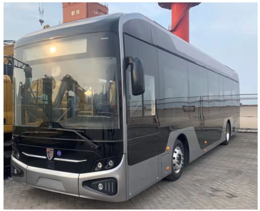 Ev Dynamics’ first European-certified 12-meter E-Bus on the way to Munich, Germany to serve as a demonstration unit for European customers.
