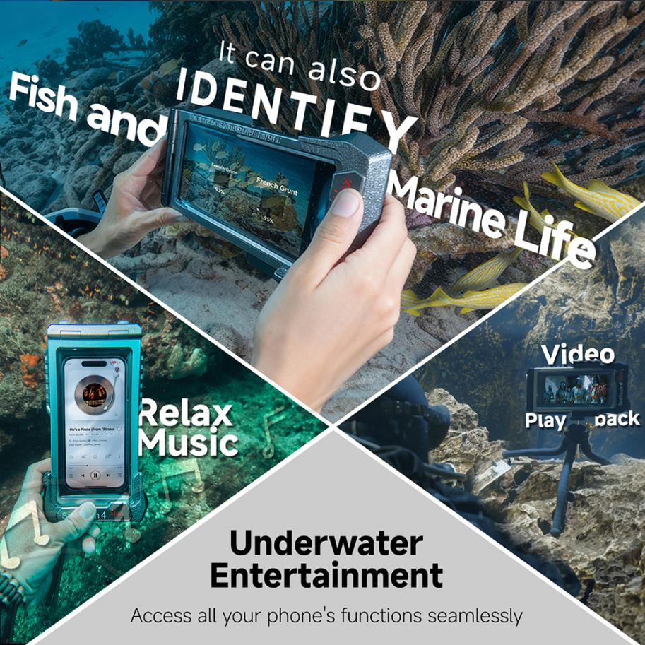 Underwater Entertainment-Access all your phone's functions seamlessly