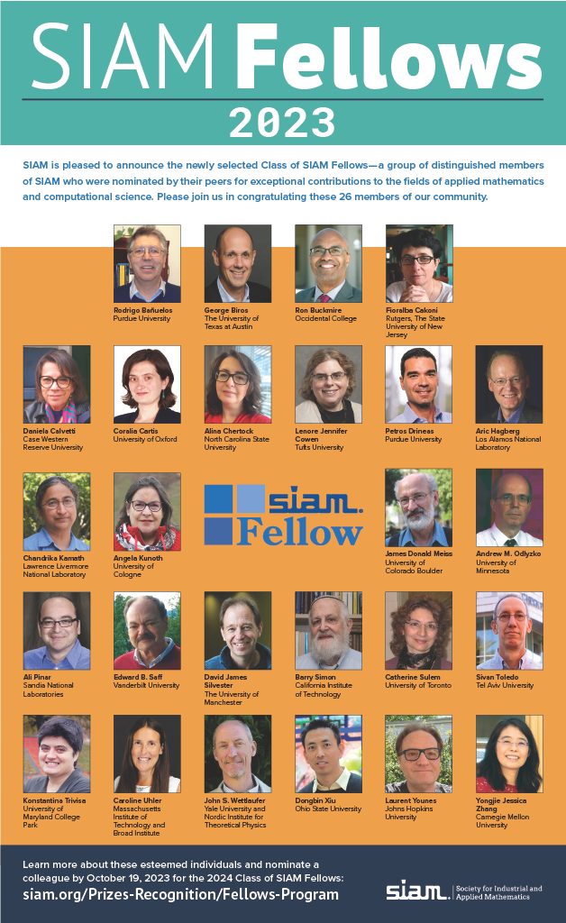 Class of 2023 SIAM Fellows