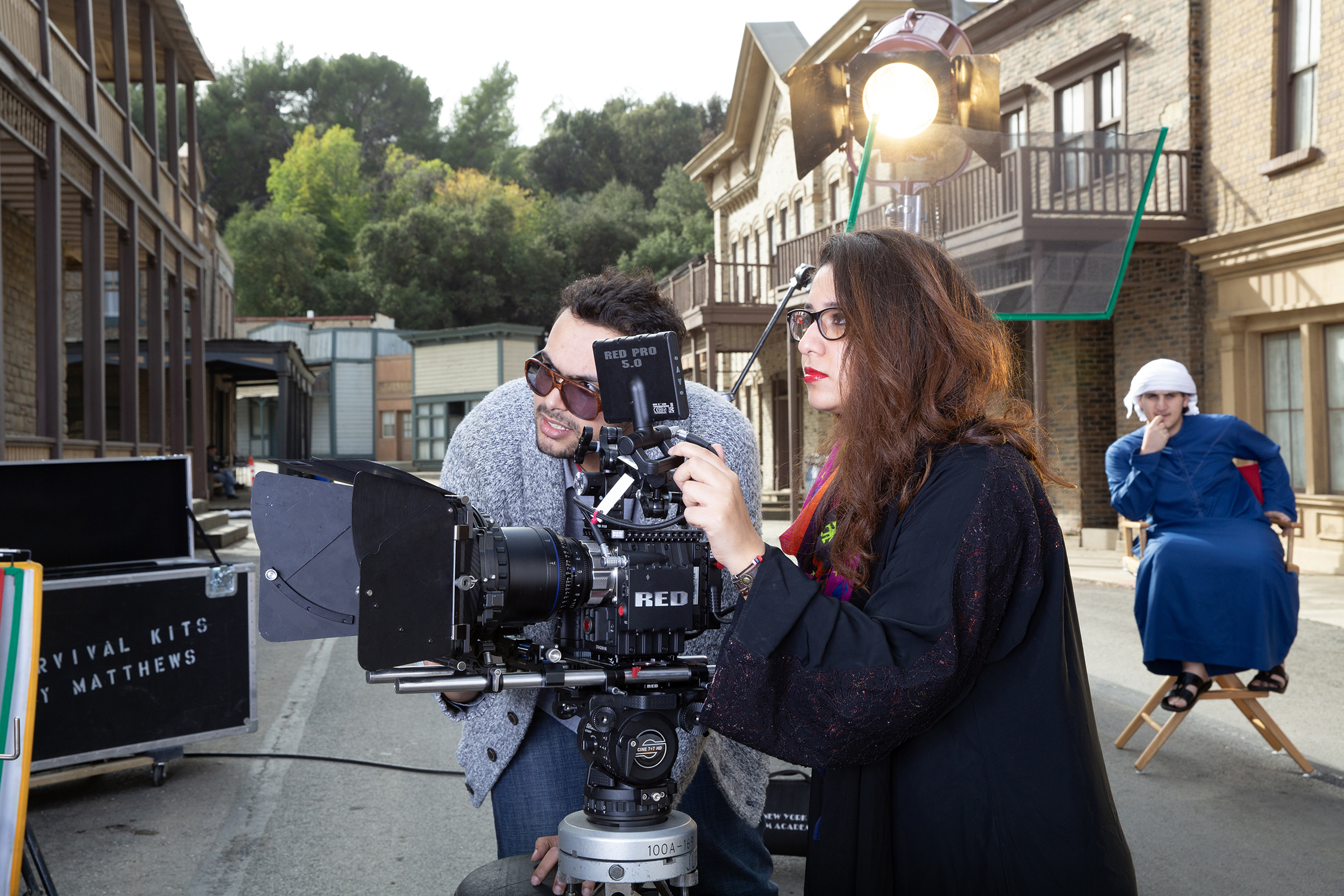 NYFA Students Filming on the Backlot in Los Angeles