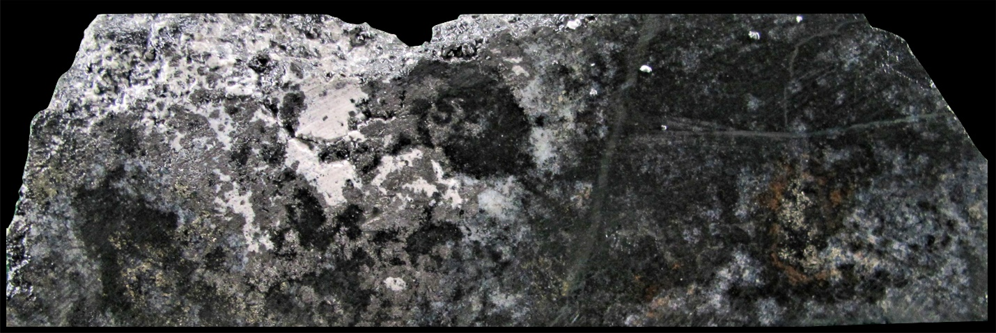 Figure 6 – Au-Ag-Cu mineralisation in drill hole CHT-DDH-043 (Breccia 8)