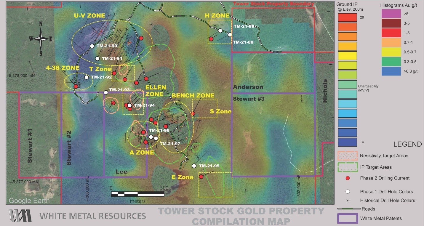 Tower Stock Gold Property Compilation Map