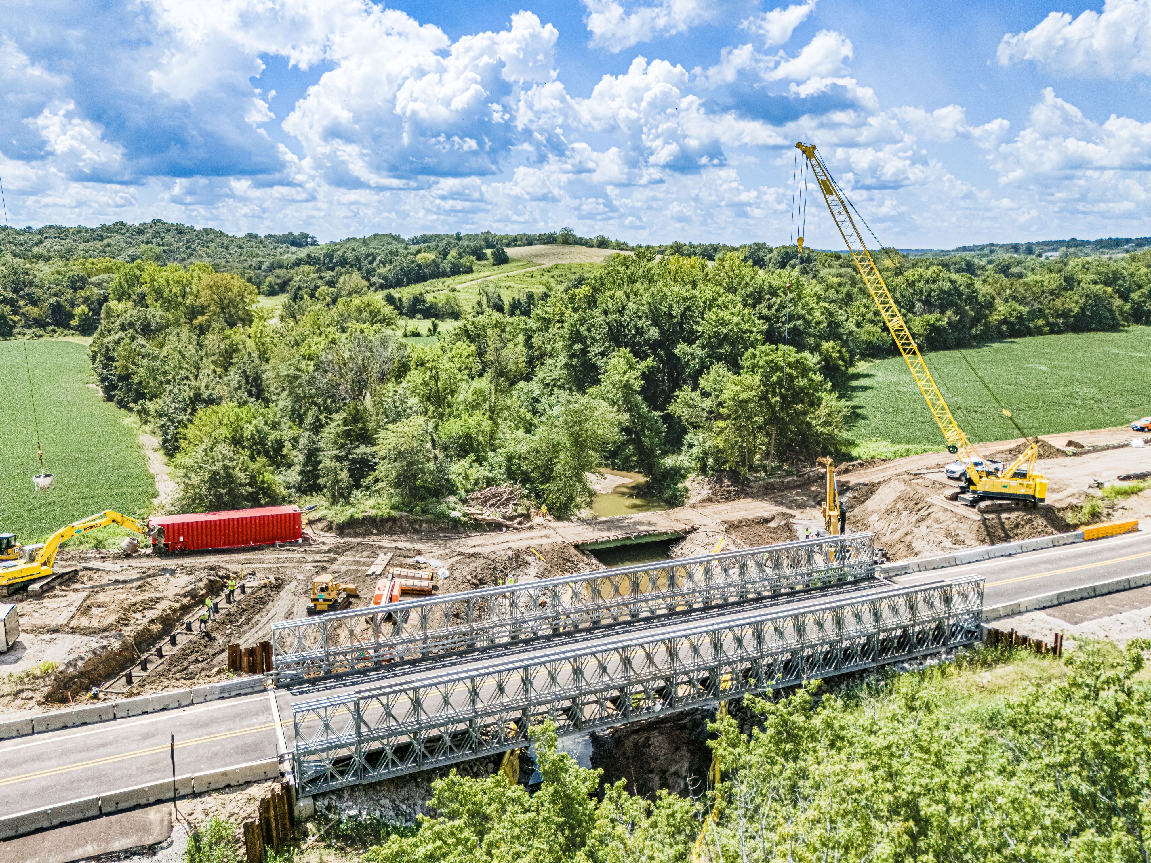 Acrow Bridge in service in Southern Iowa