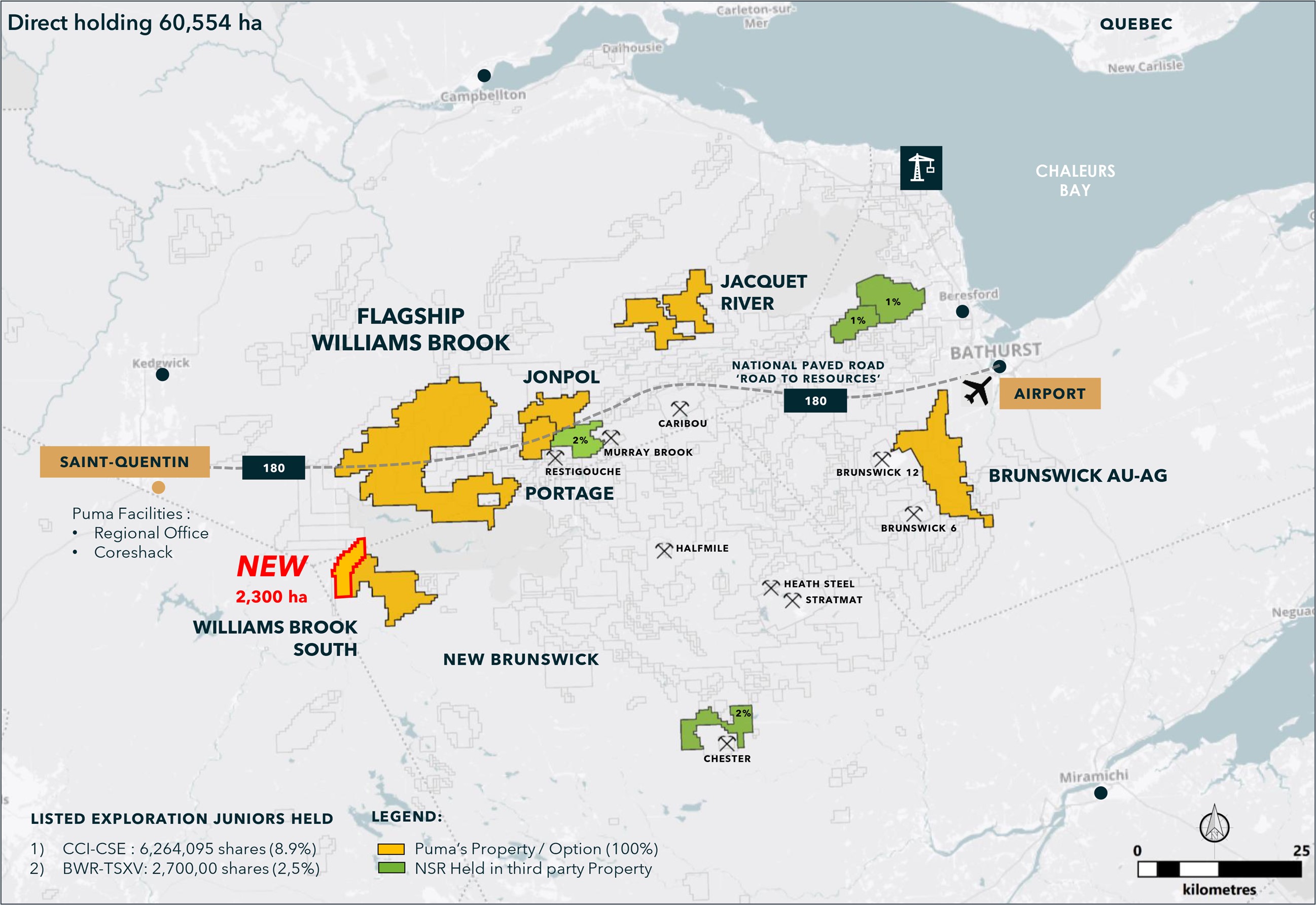 Puma's assets in Northern New Brunswick