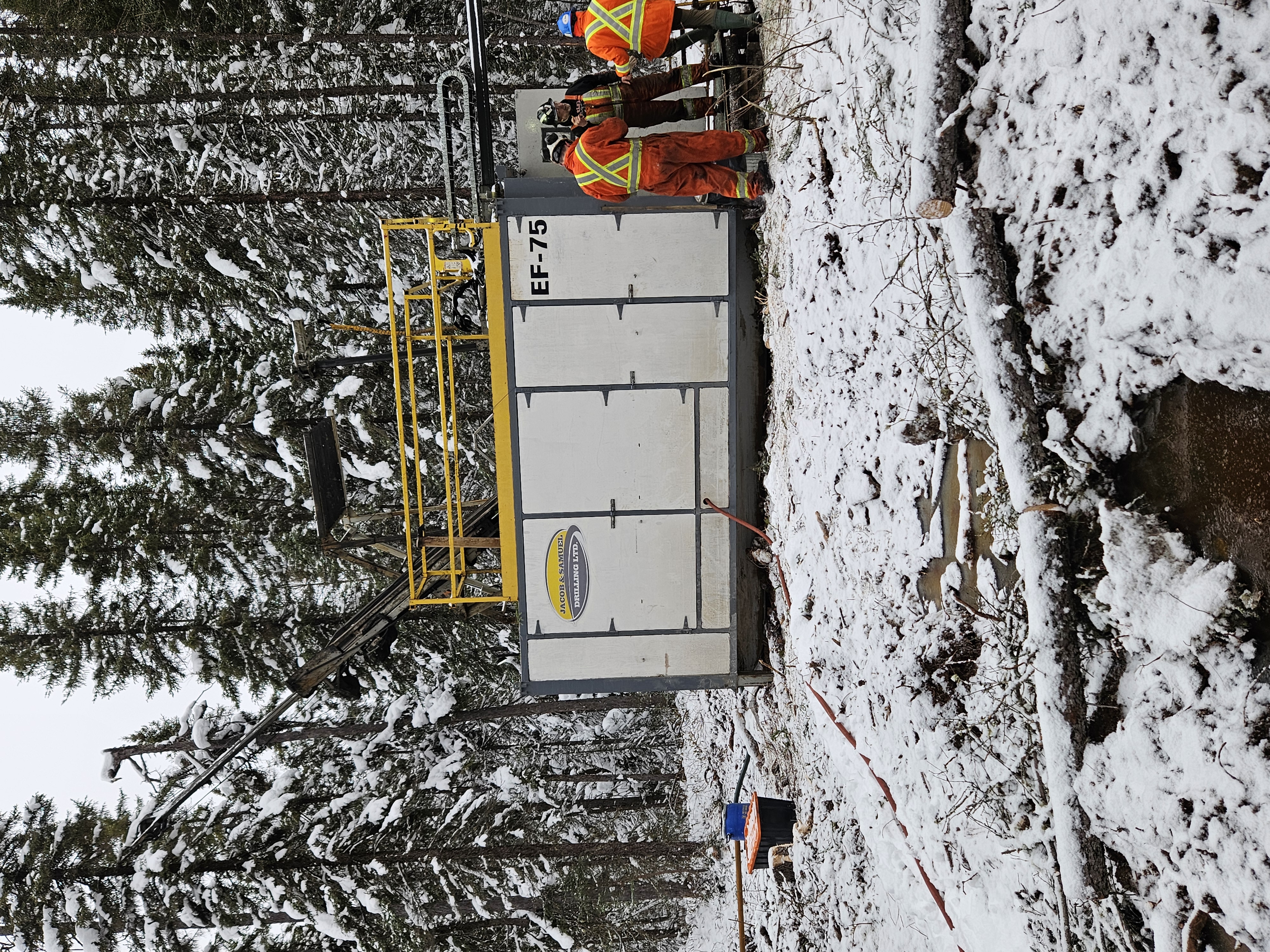 Figure 1 - Drilling equipment and Operating Personnel at Juby Gold Project