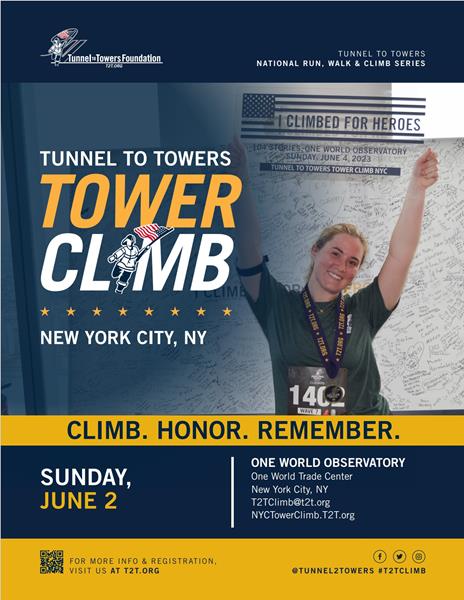 Registration Opens for the 2024 Tunnel to Towers Tower Climb NYC