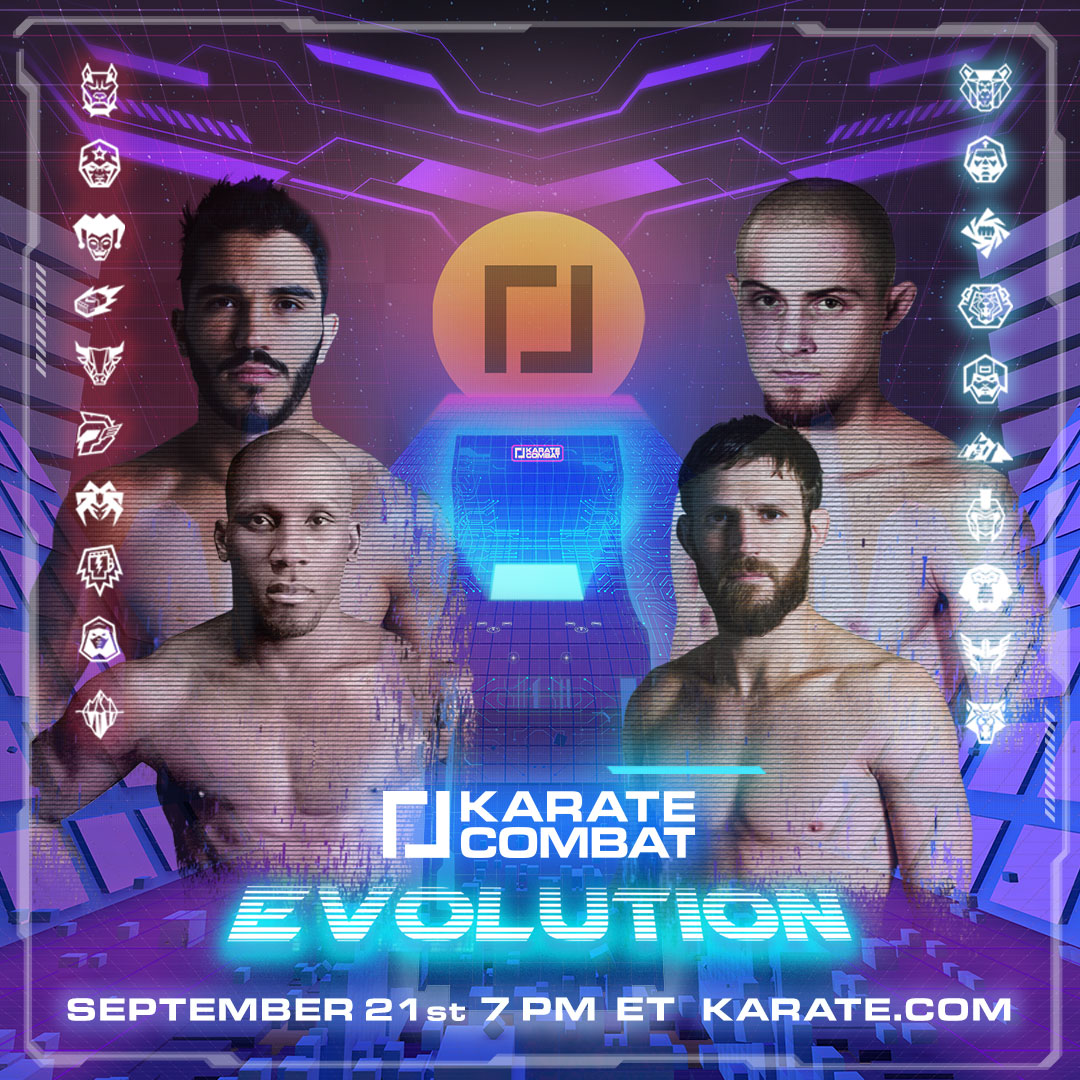 Karate Combat: Evolution September 21 at 7PM ET Live and on demand at karate.com. 