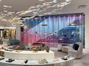 Saks Fifth Avenue Bal Harbour, Miami, FL by based NELSON Worldwide. Photo courtesy of Miller Glass & Glazing.