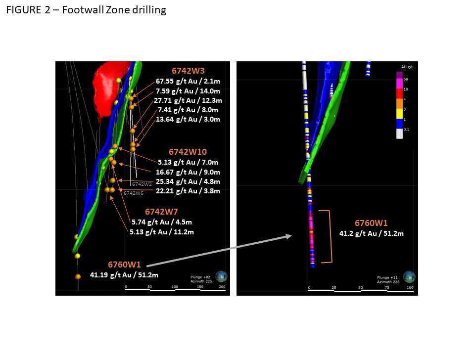 Figure 2 - Detailed 3D view of Footwall Zone